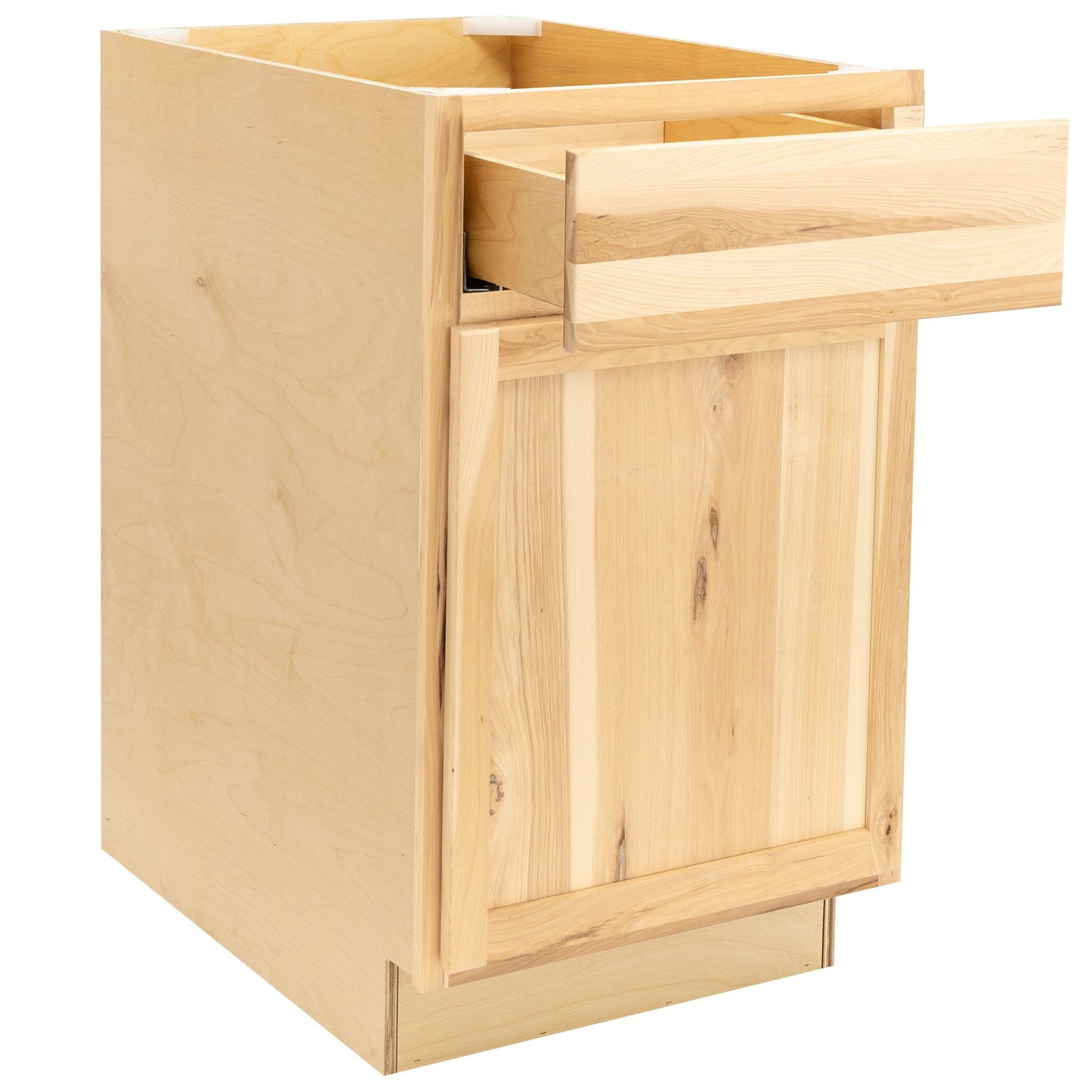 Quicklock Raw Hickory Base Cabinet - Single Door