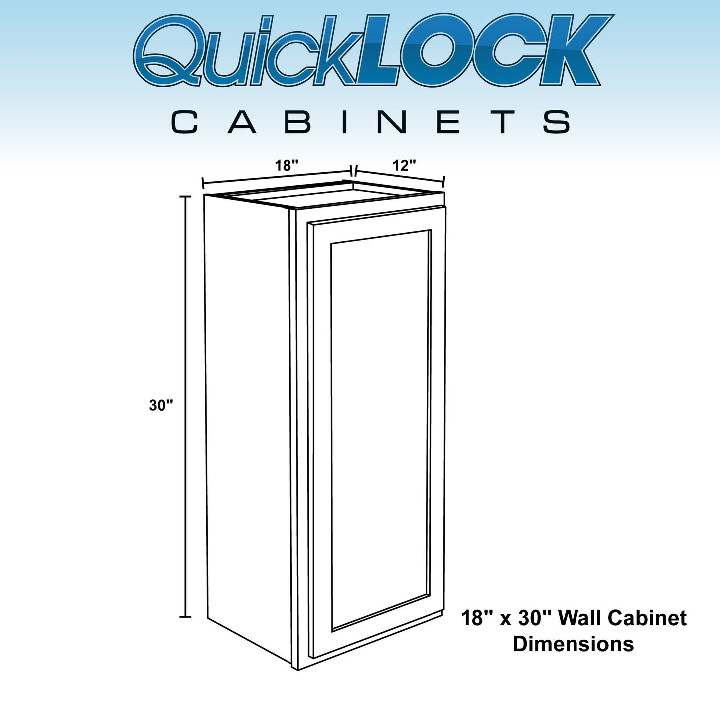 18" - 24" Wall Kitchen Cabinet Magnetic Gray
