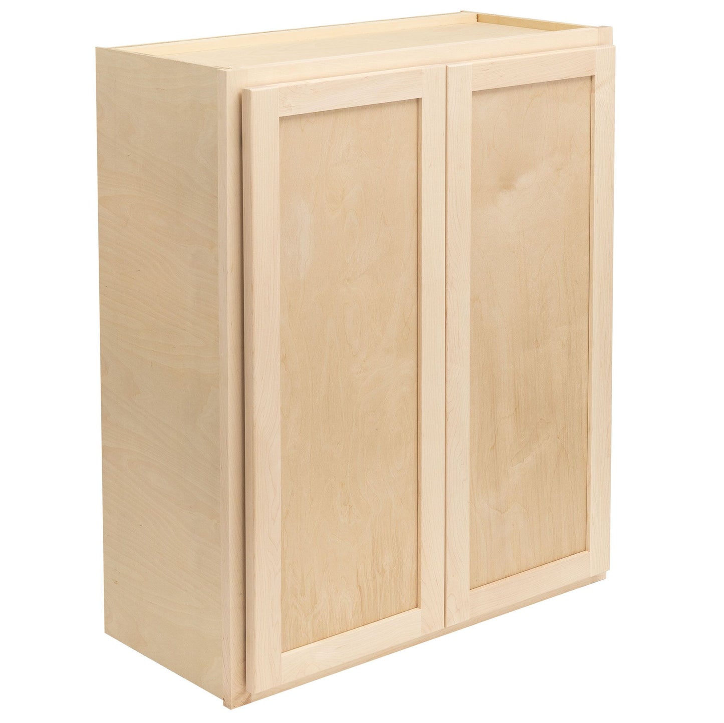 27" - 36" Wall Kitchen Cabinet Raw Maple