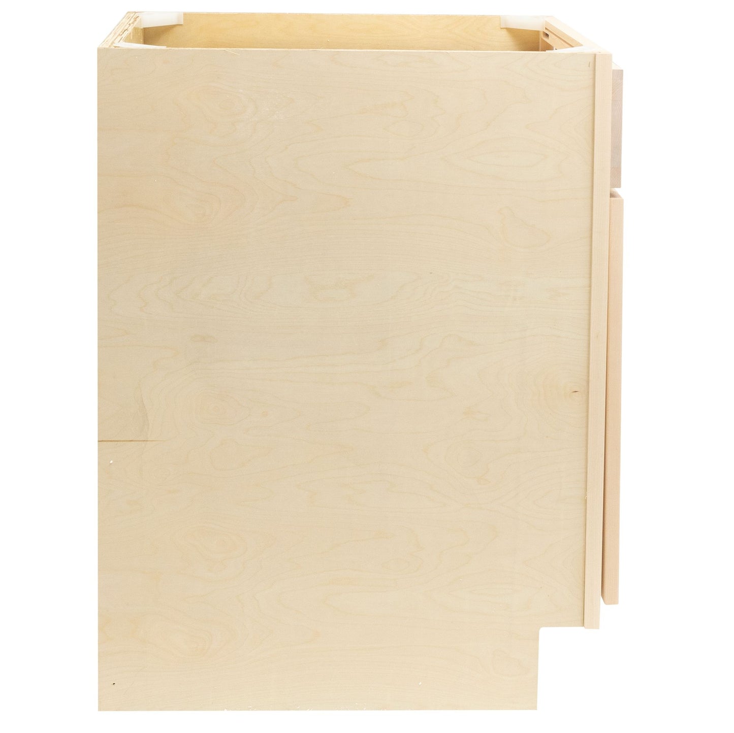 Trash Bin Kitchen Cabinet Raw Maple Base Cabinet