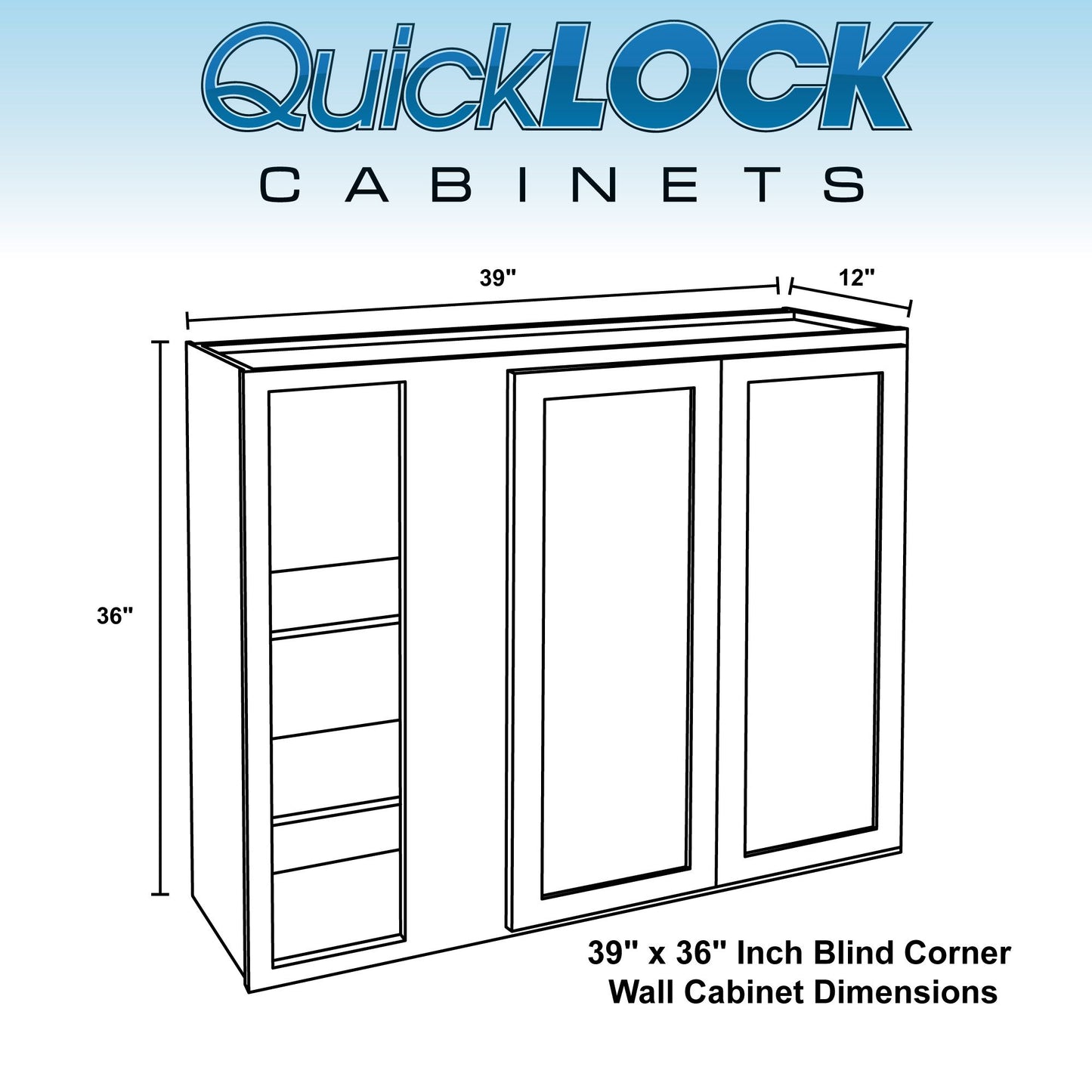 Blind Corner Wall Kitchen Cabinet Rustic Hickory