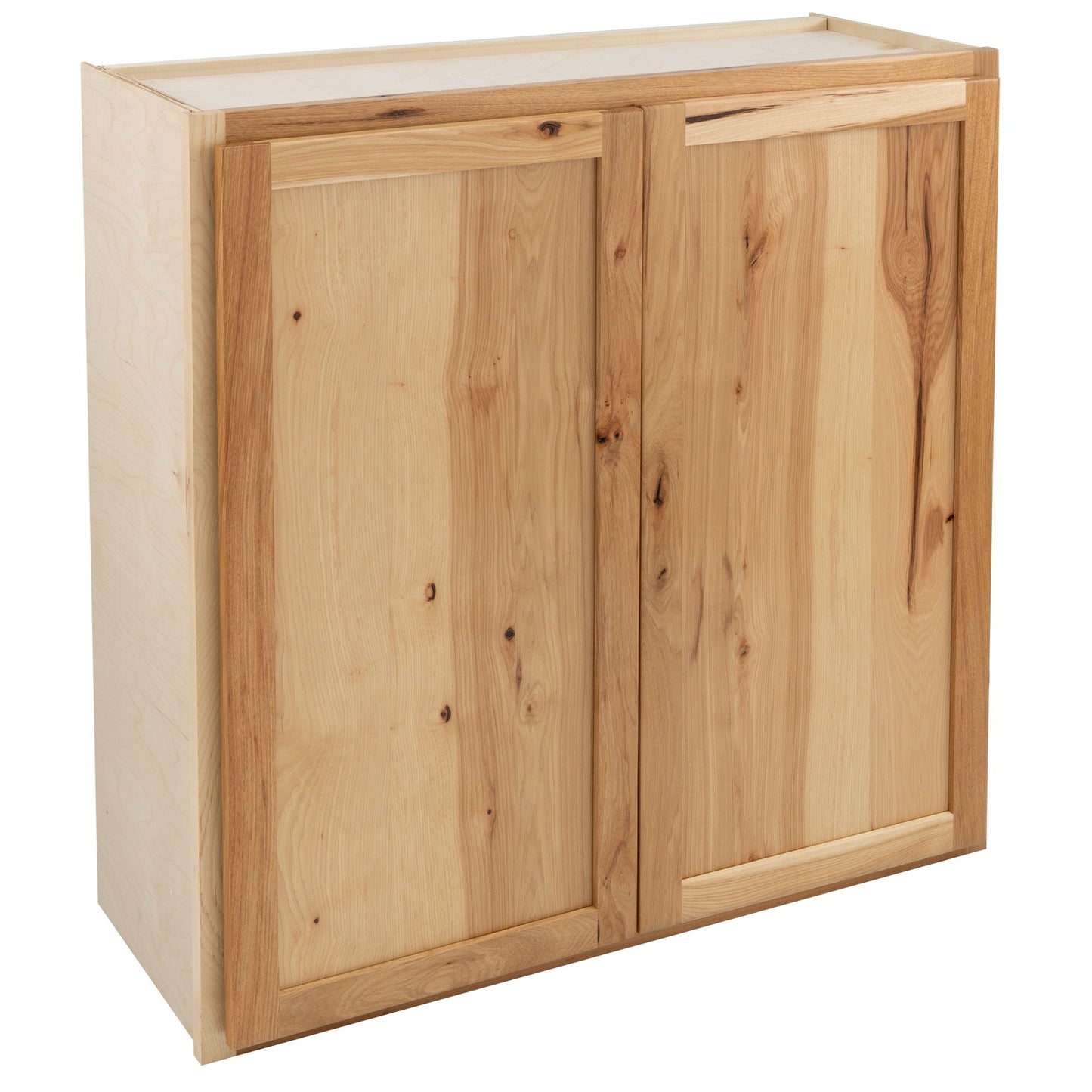 30" - 42" Wall Kitchen Cabinet Rustic Hickory