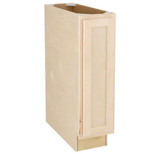 9" Kitchen Cabinet Raw Maple Base Cabinet