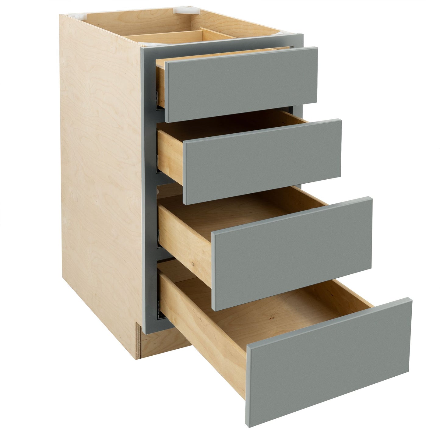 4 Drawer Kitchen Cabinet Magnetic Gray Base Cabinet
