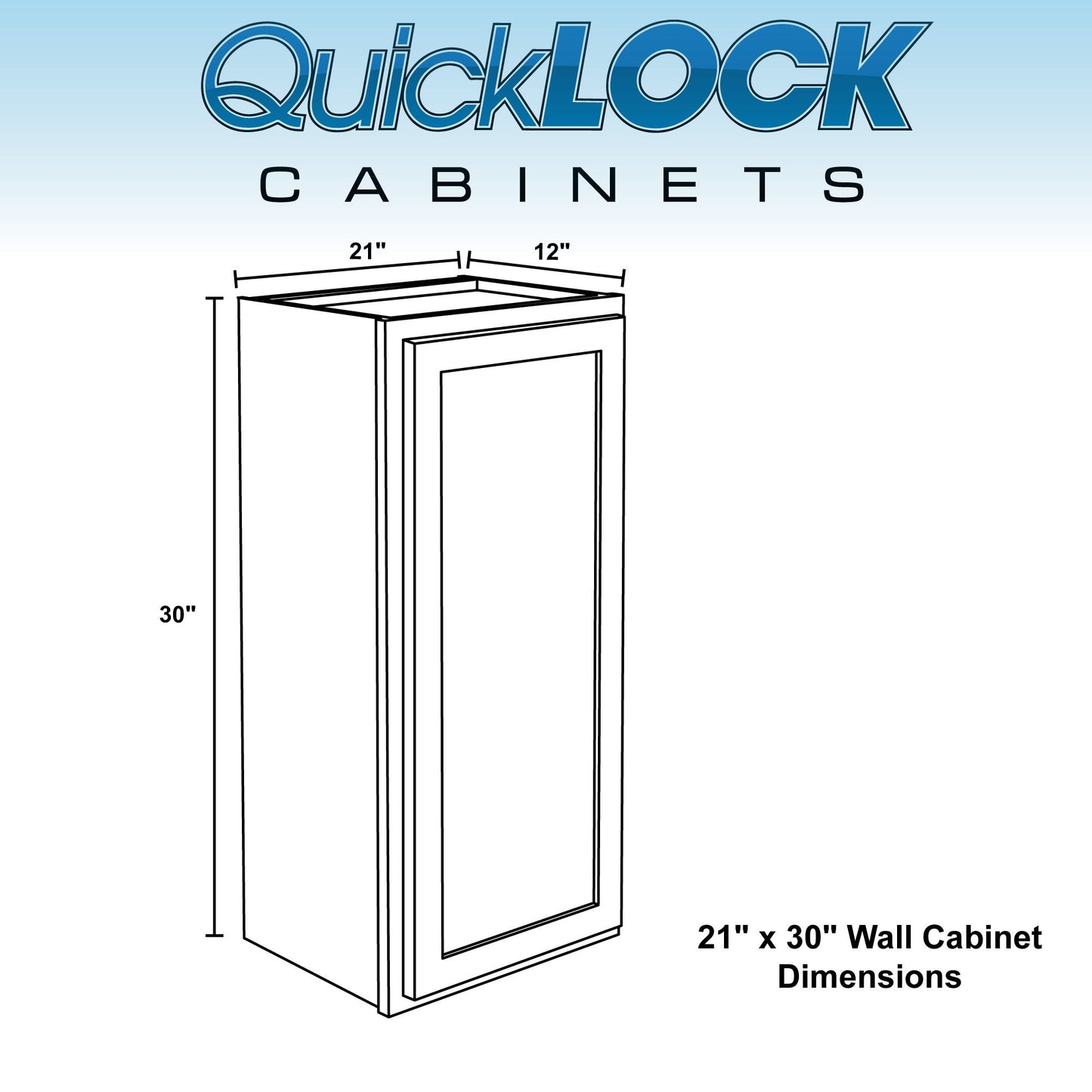 18" - 24" Wall Kitchen Cabinet Raw Hickory