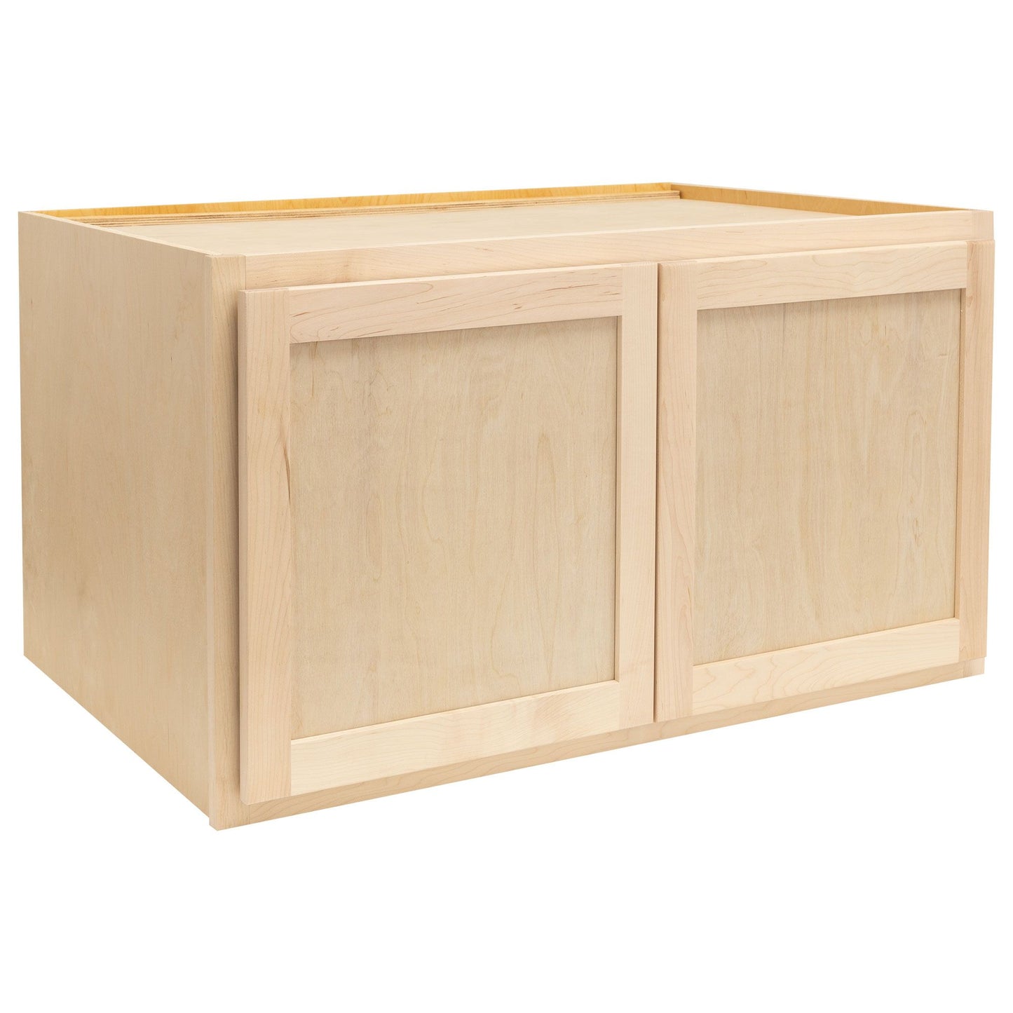 Refrigerator Wall Kitchen Cabinet Raw Maple