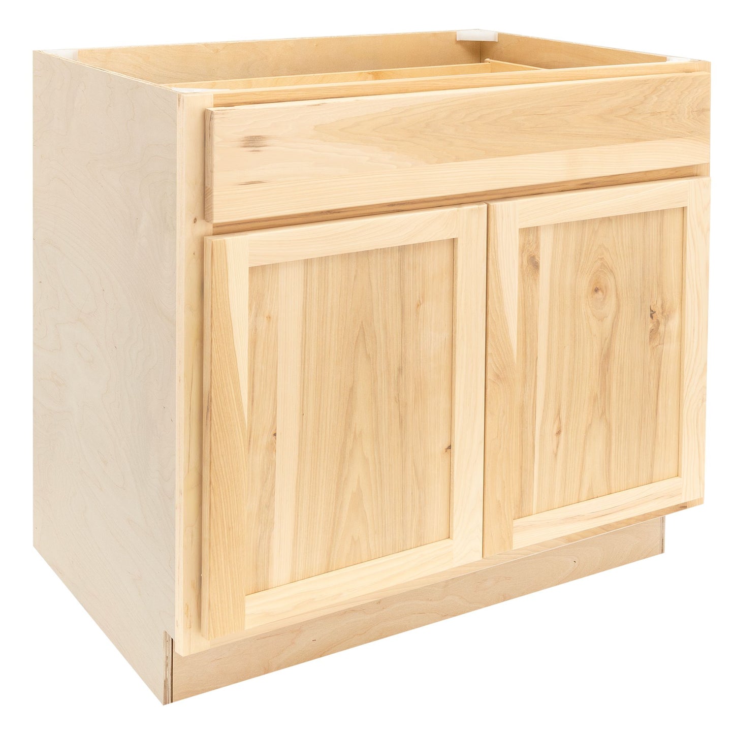 Raw Hickory Kitchen Cabinet Set