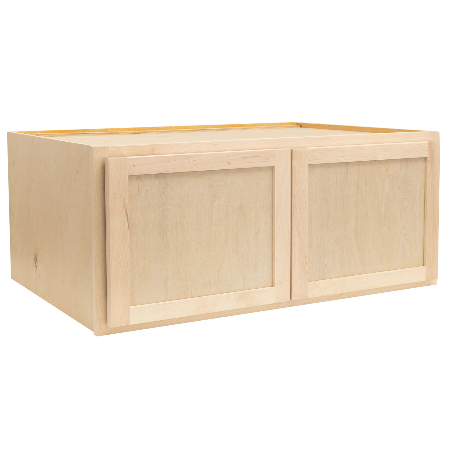 Refrigerator Wall Kitchen Cabinet Raw Maple