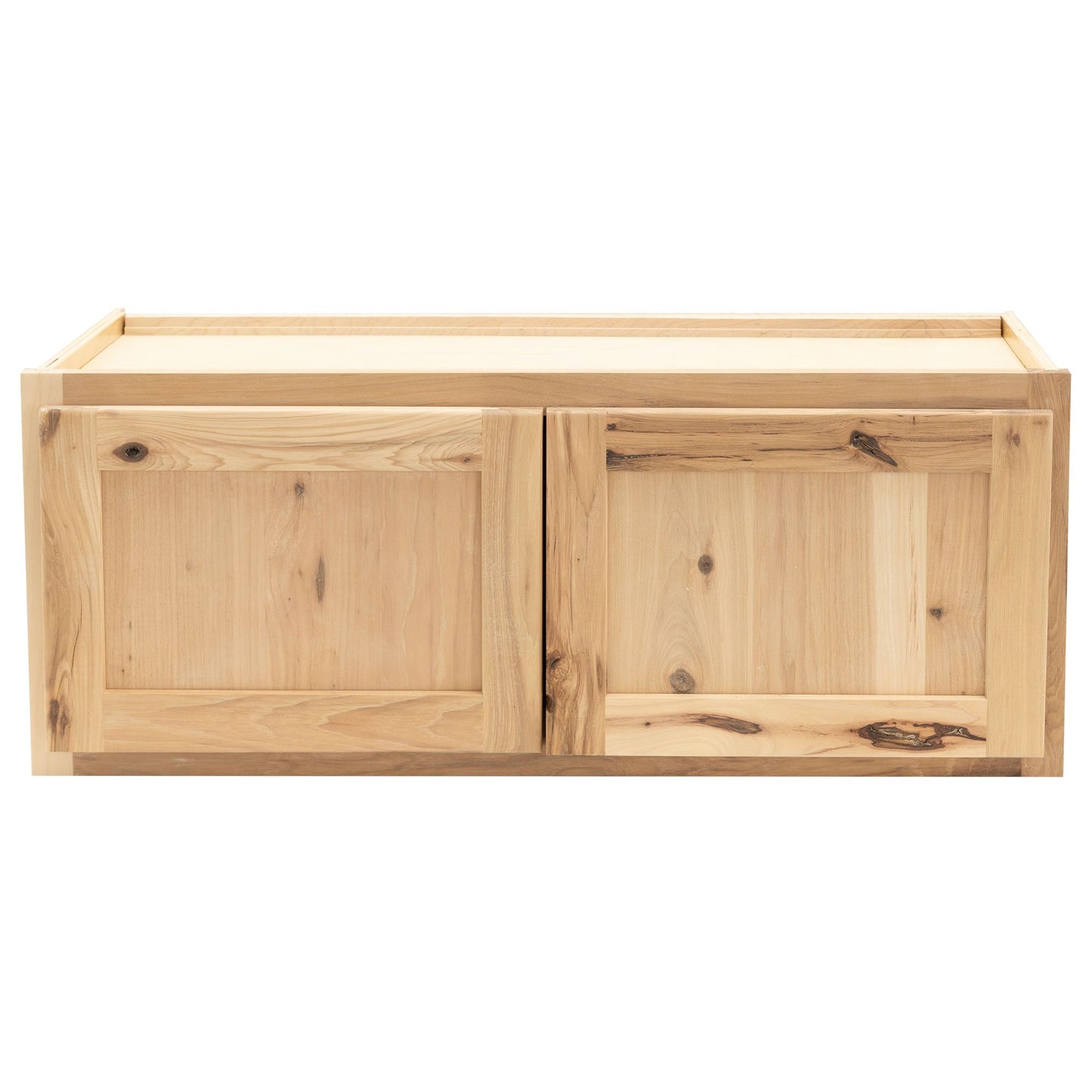 Quicklock Raw Hickory Wall Microwave Cabinet