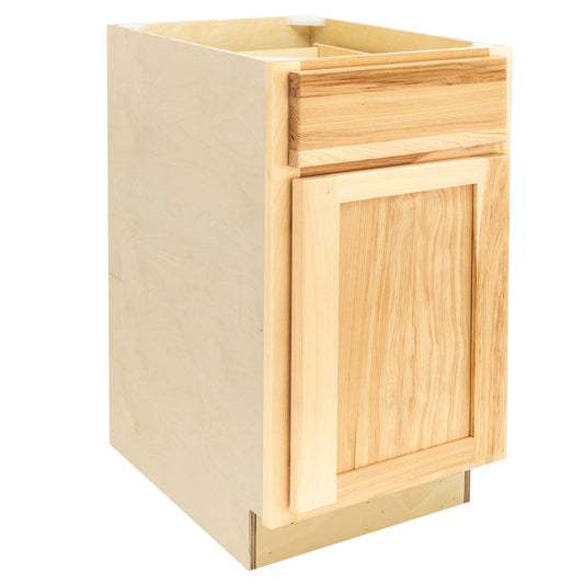 Trash Bin Kitchen Cabinet Rustic Hickory Base Cabinet
