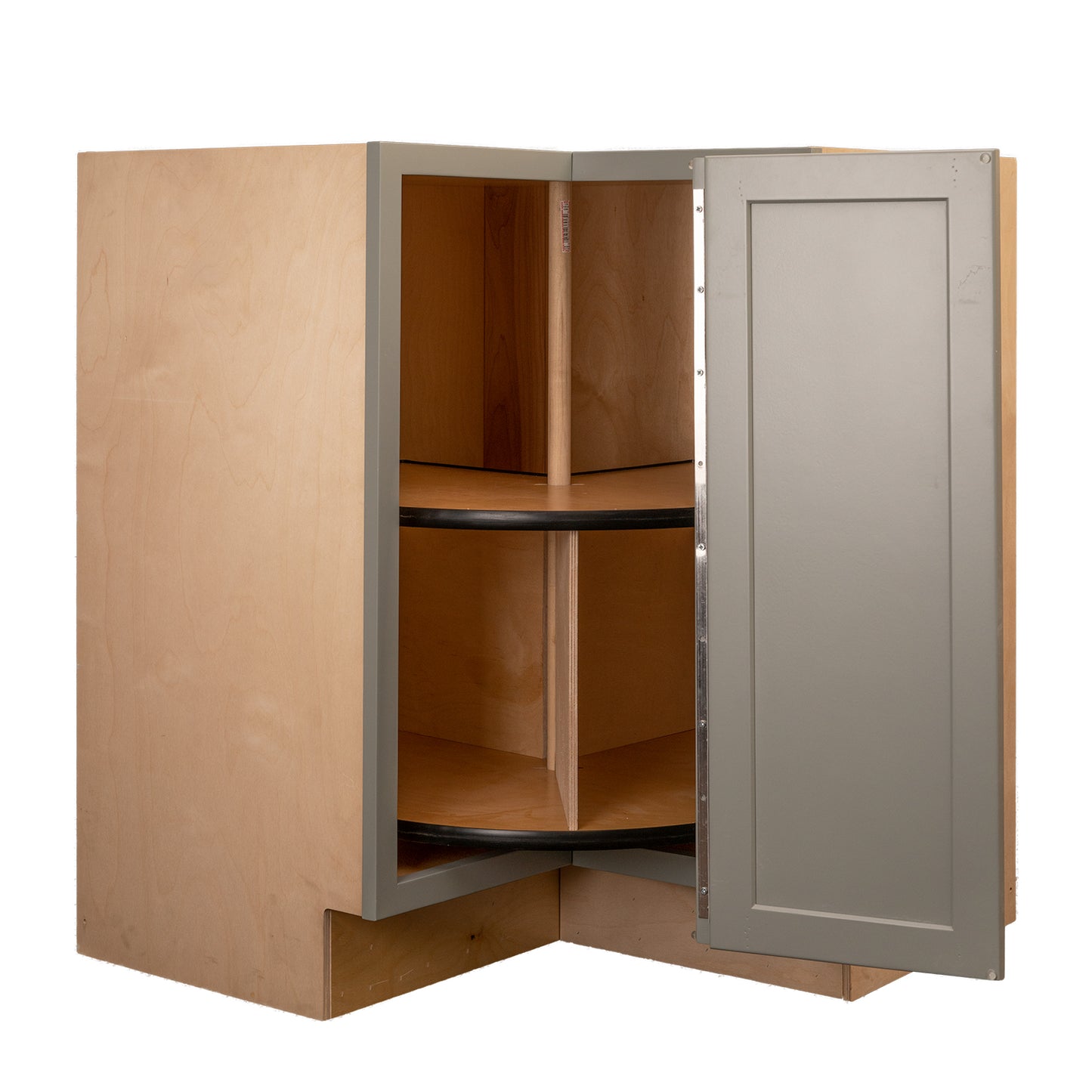 Quicklock RTA (Ready-to-Assemble) Magnetic Grey Lazy Susan Cabinet | 18"D x 30" W x 34.5"