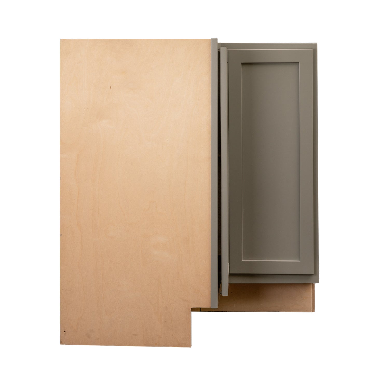 Quicklock RTA (Ready-to-Assemble) Magnetic Grey Lazy Susan Cabinet | 18"D x 30" W x 34.5"