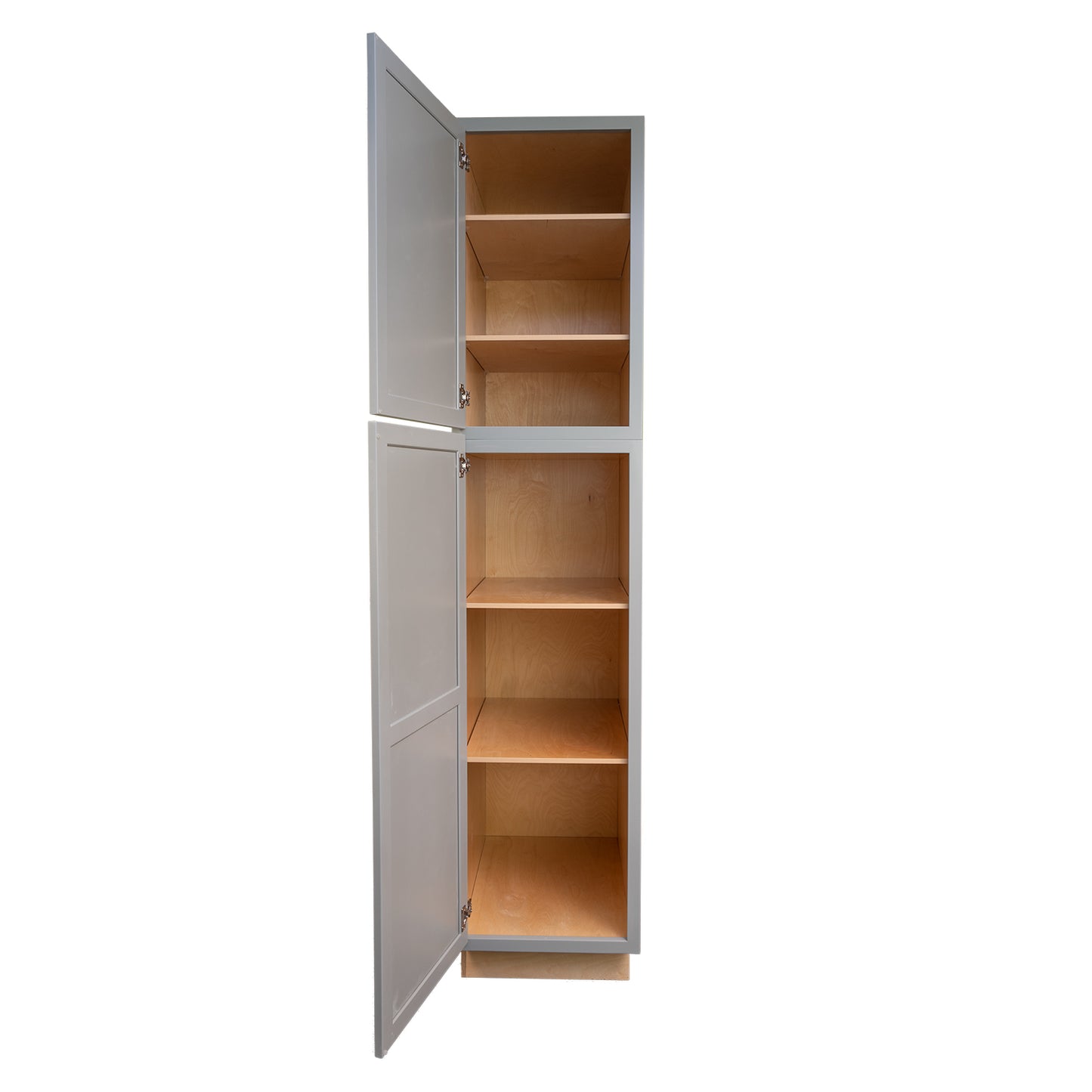 Quicklock RTA (Ready-to-Assemble) Magnetic Grey Pantry Cabinet 18"Wx84"Hx24"D