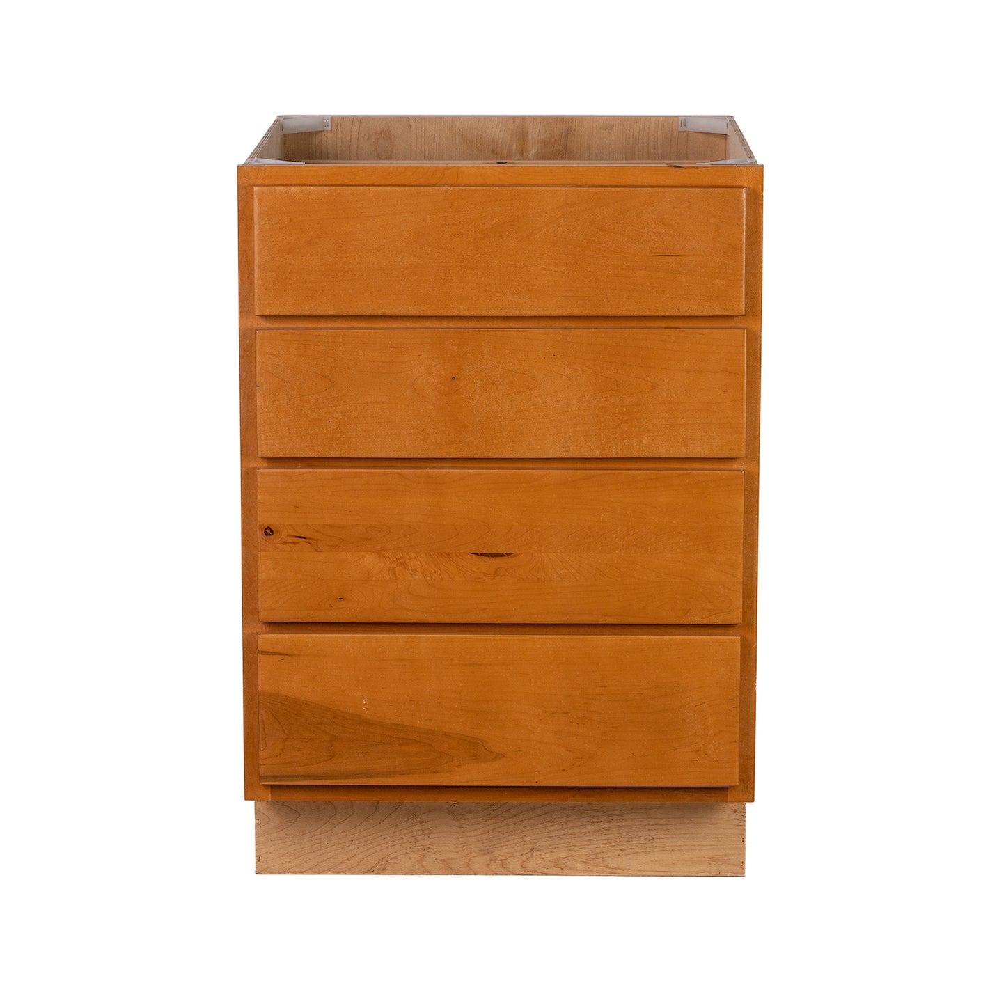 Quicklock RTA (Ready-to-Assemble) Provincial Stain 4 Drawer 18" Base Cabinet | 18"Wx34.5"Hx24"D