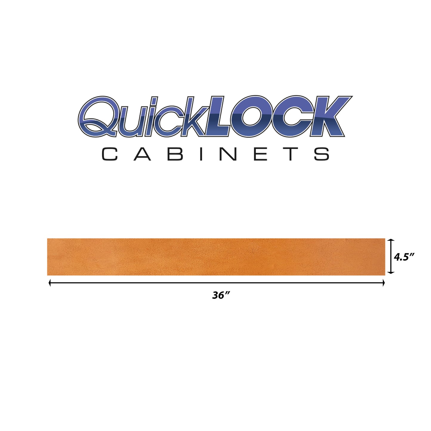 Quicklock RTA (Ready-to-Assemble) Provincial Stain .25"X4.5"X36" Toe Kick