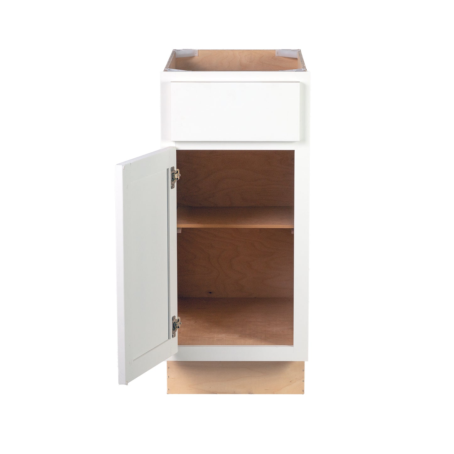 Quicklock RTA (Ready-to-Assemble) Pure White Base Cabinet | 12"Wx34.5"Hx24"D