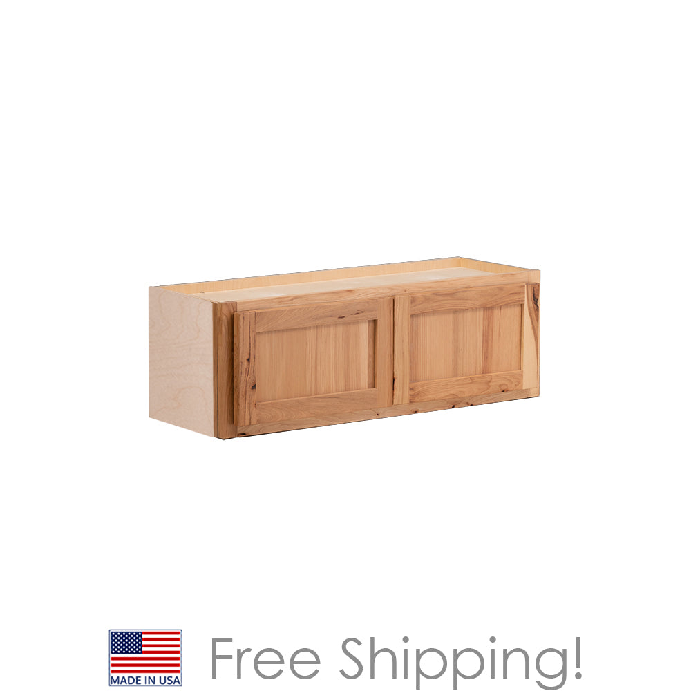 Quicklock RTA (Ready-to-Assemble) Rustic Hickory 30"Wx12"Hx12"D Microwave Wall Cabinet