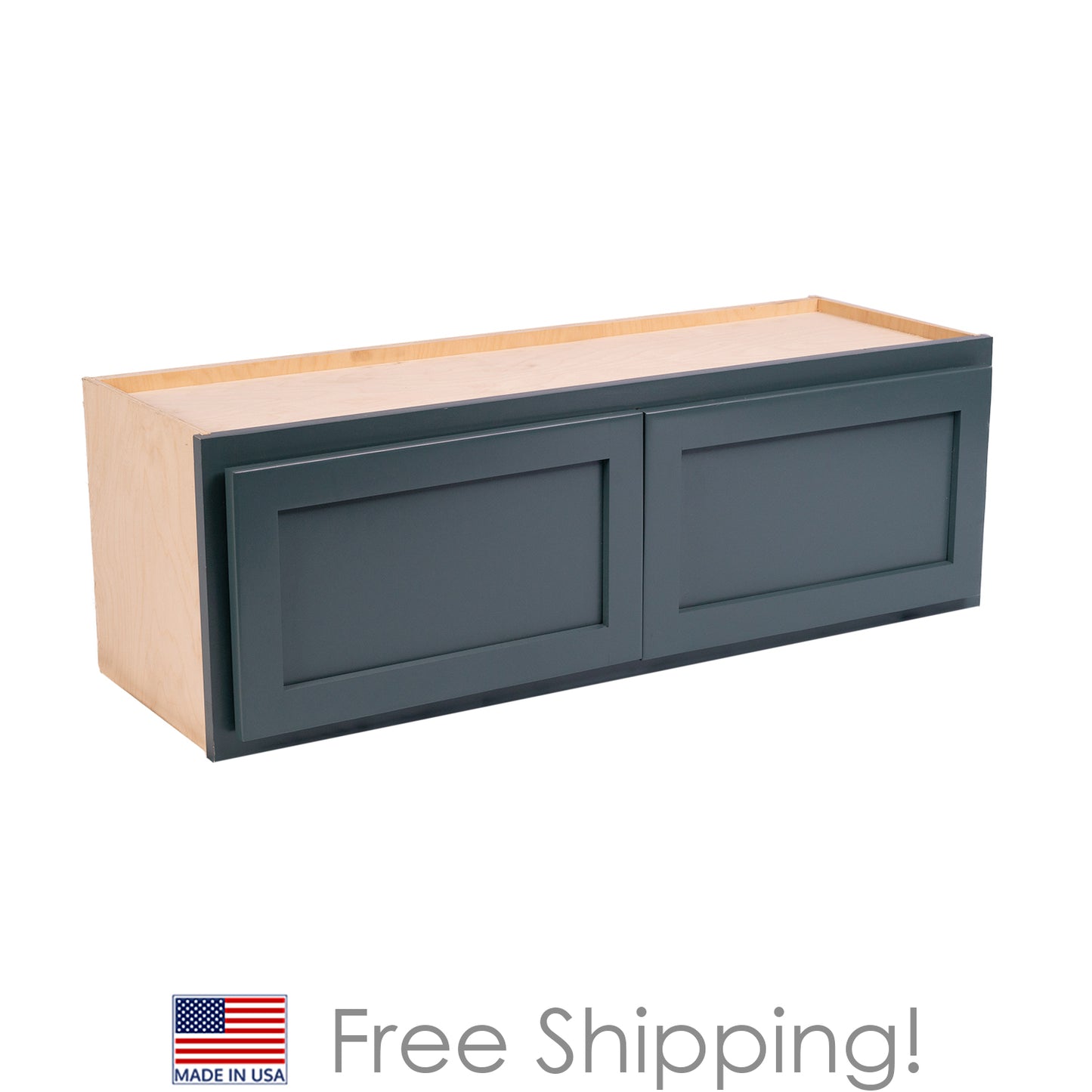 Quicklock RTA (Ready-to-Assemble) Needlepoint Navy 30"Wx12"Hx12"D Microwave Wall Cabinet