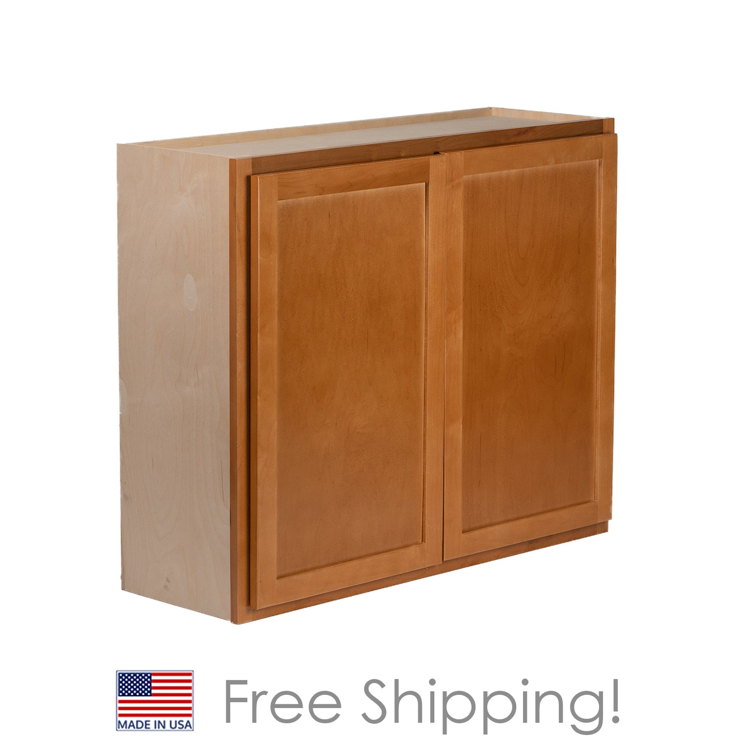 Quicklock RTA (Ready-to-Assemble) Provincial Stain 30"Wx30"Hx12"D Wall Cabinet