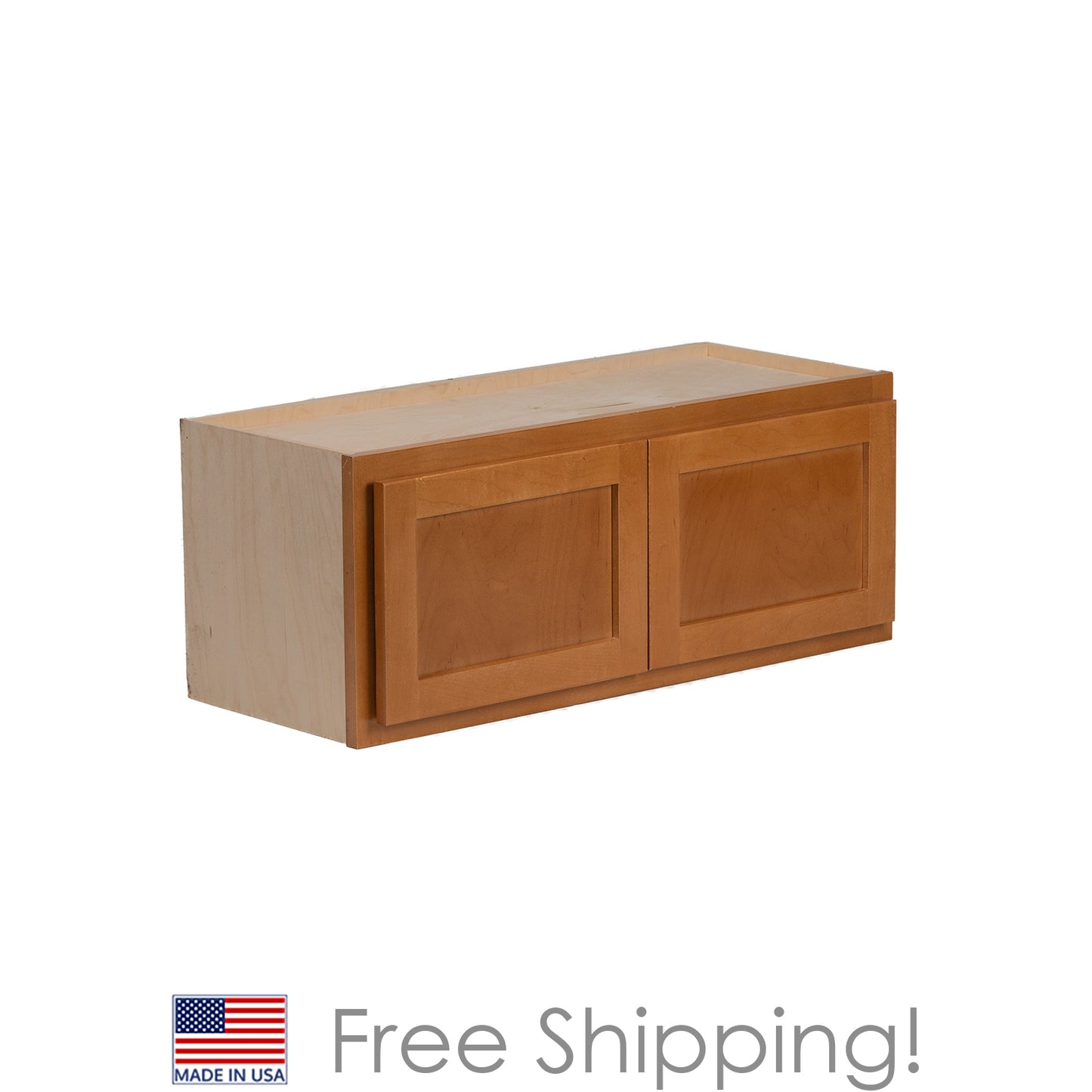 Quicklock RTA (Ready-to-Assemble) Provincial Stain 30"Wx12"Hx12"D Microwave Wall Cabinet