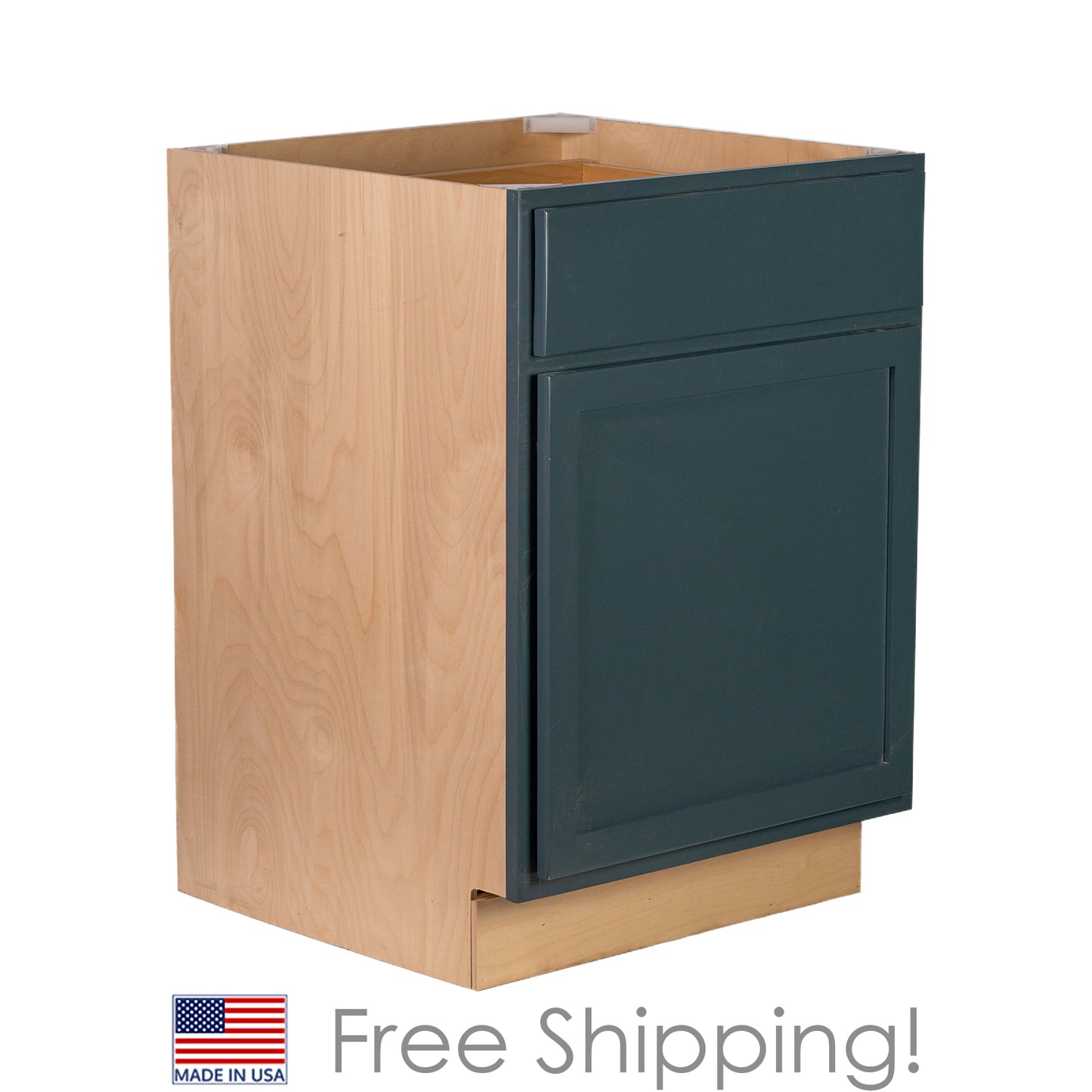 Quicklock RTA (Ready-to-Assemble) Needlepoint Navy Base Cabinet | 12"Wx34.5"Hx24"D