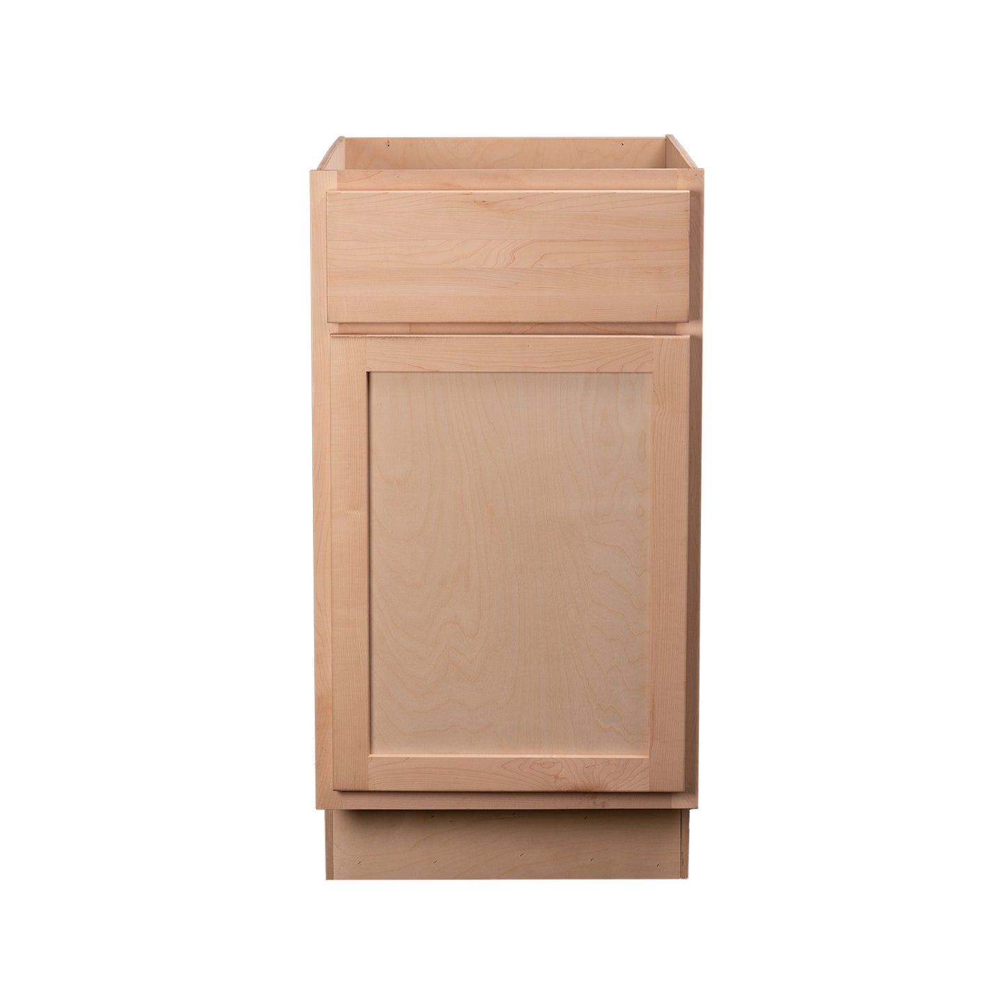 Quicklock RTA (Ready-to-Assemble) Raw Maple Base Cabinet | 12"Wx34.5"Hx24"D