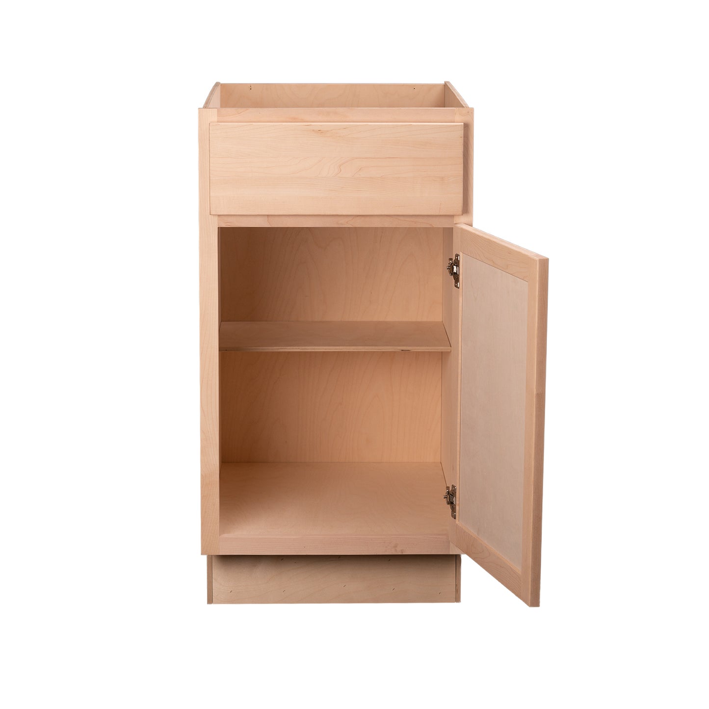 Quicklock RTA (Ready-to-Assemble) Raw Maple Base Cabinet | 12"Wx34.5"Hx24"D