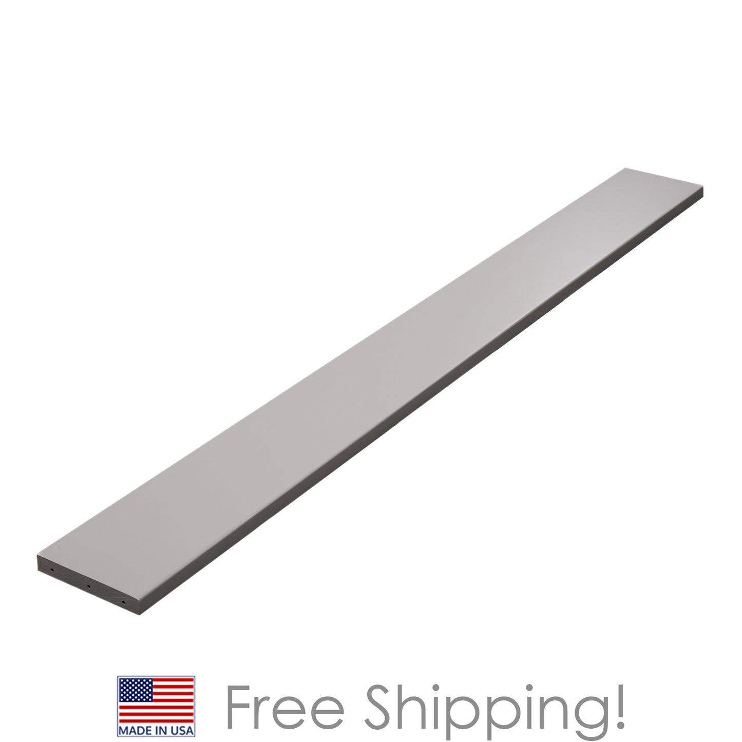 Quicklock RTA (Ready-to-Assemble) Magnetic Grey .75"X5"X48" Valance