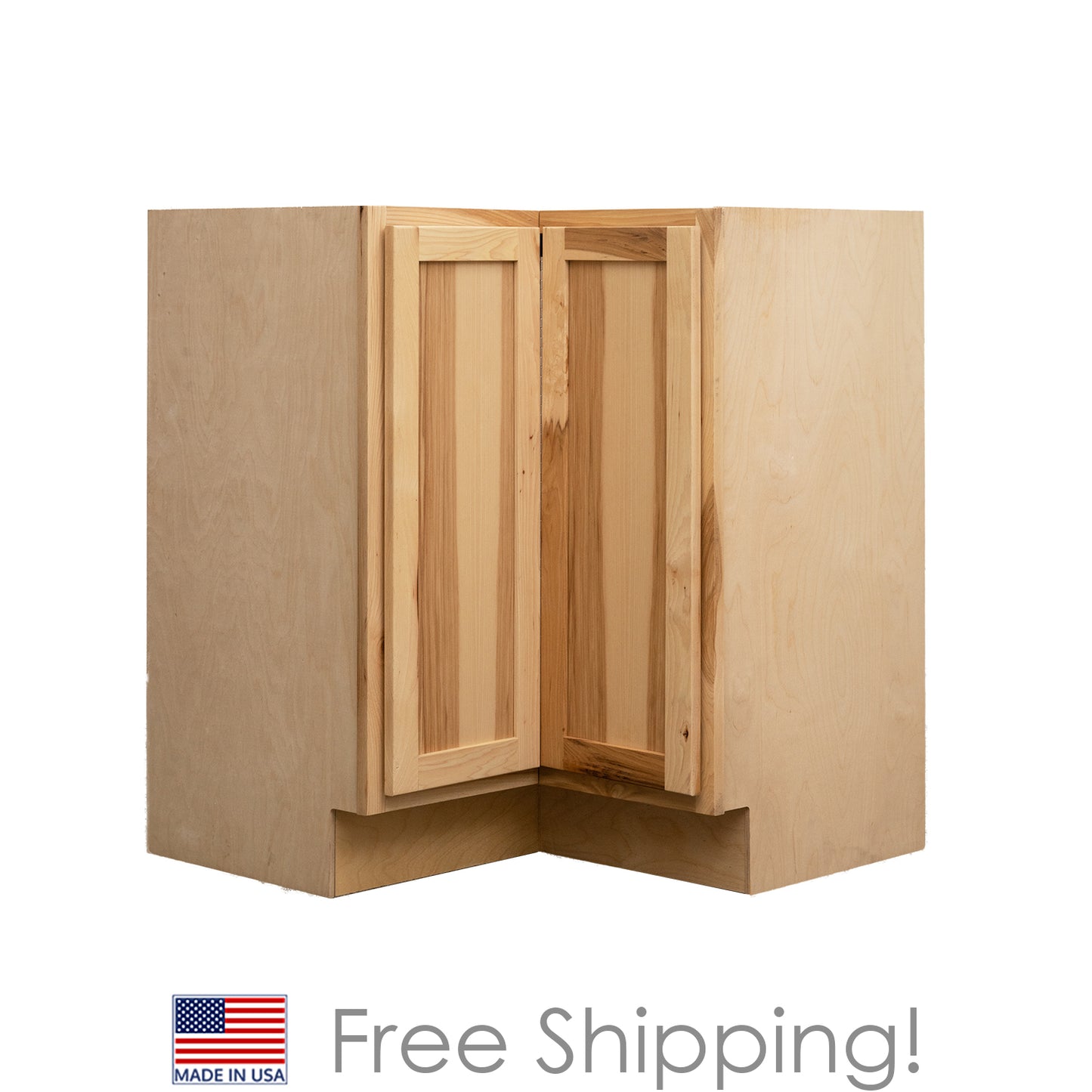 Quicklock RTA (Ready-to-Assemble) Rustic Hickory Lazy Susan Cabinet | 18"Dx30"Wx34.5"