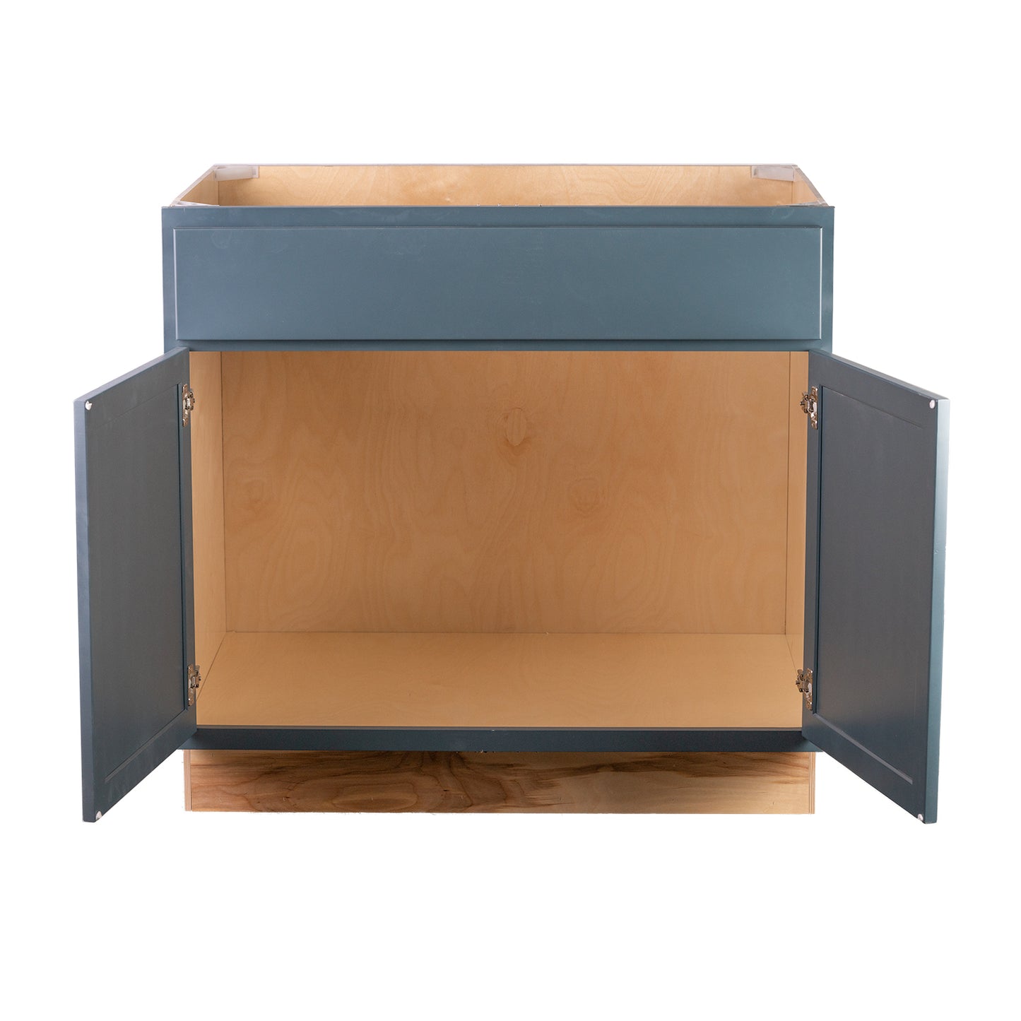 Quicklock RTA (Ready-to-Assemble) Needlepoint Navy 36" Sink Base Cabinet | 36"Wx34.5"Hx24"D