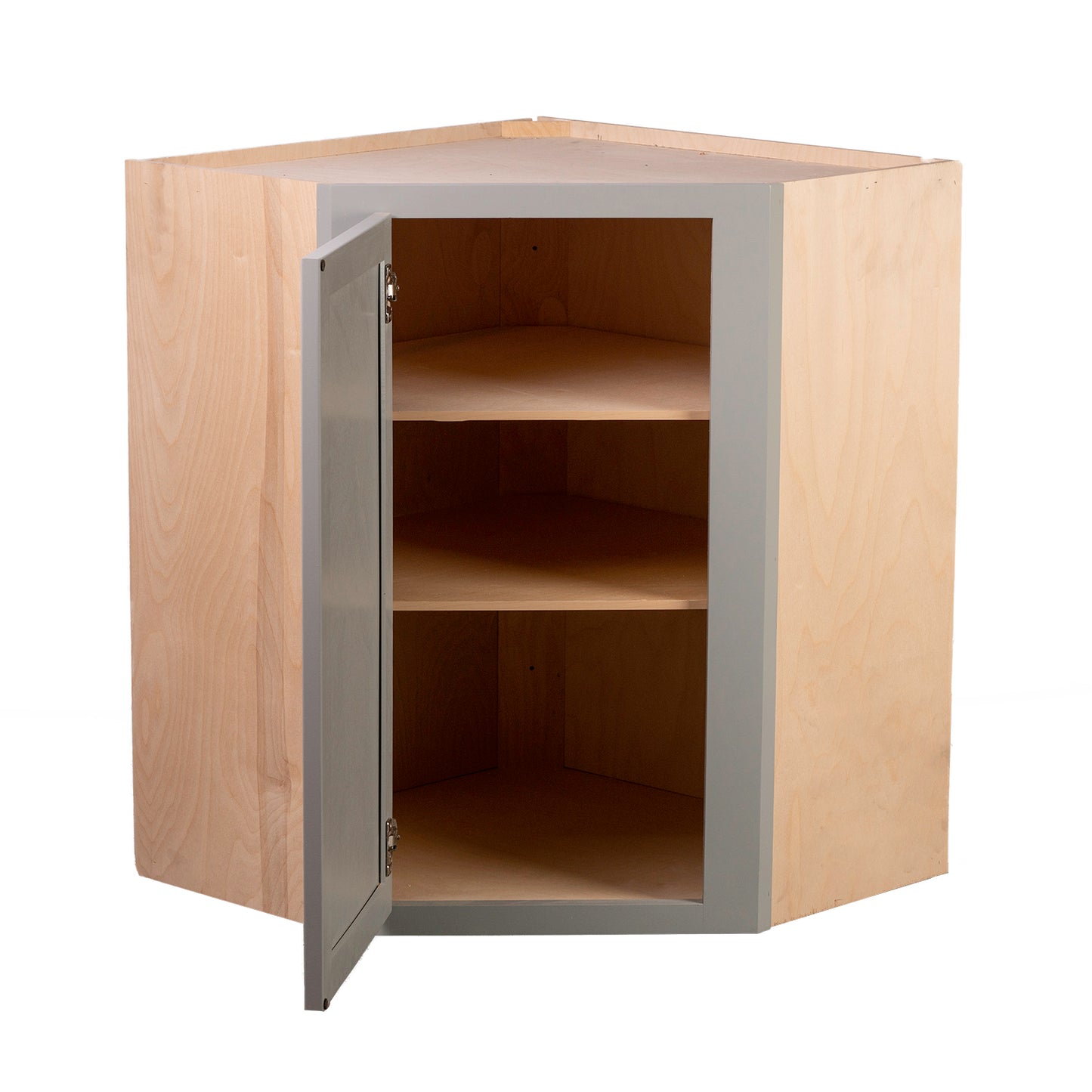 Quicklock RTA (Ready-to-Assemble) Magnetic Grey 24"WX30"HX12"D Wall Corner Cabinet