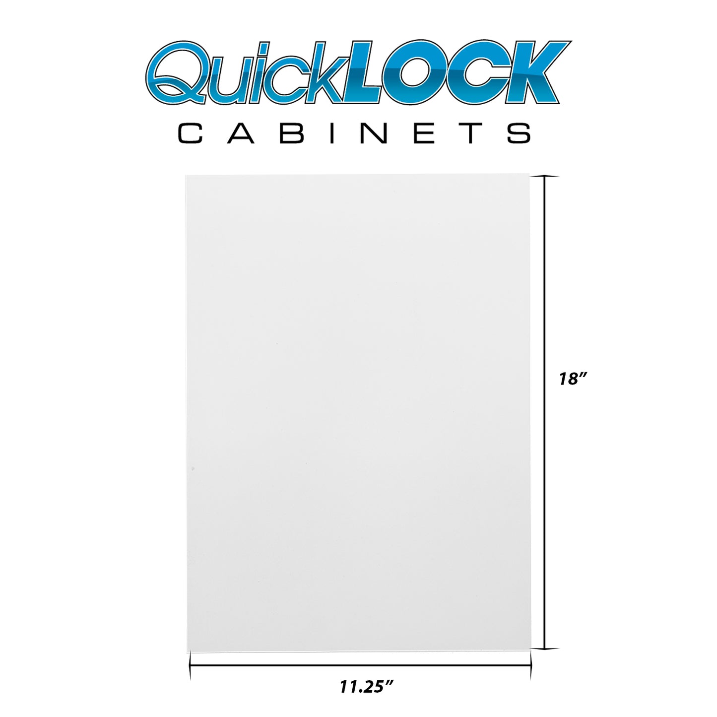 Quicklock RTA (Ready-to-Assemble) Pure White .25"X11.25"X18" End Panel