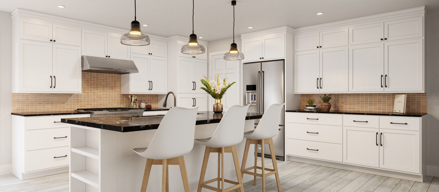 Pure White Kitchen Shaker Cabinets