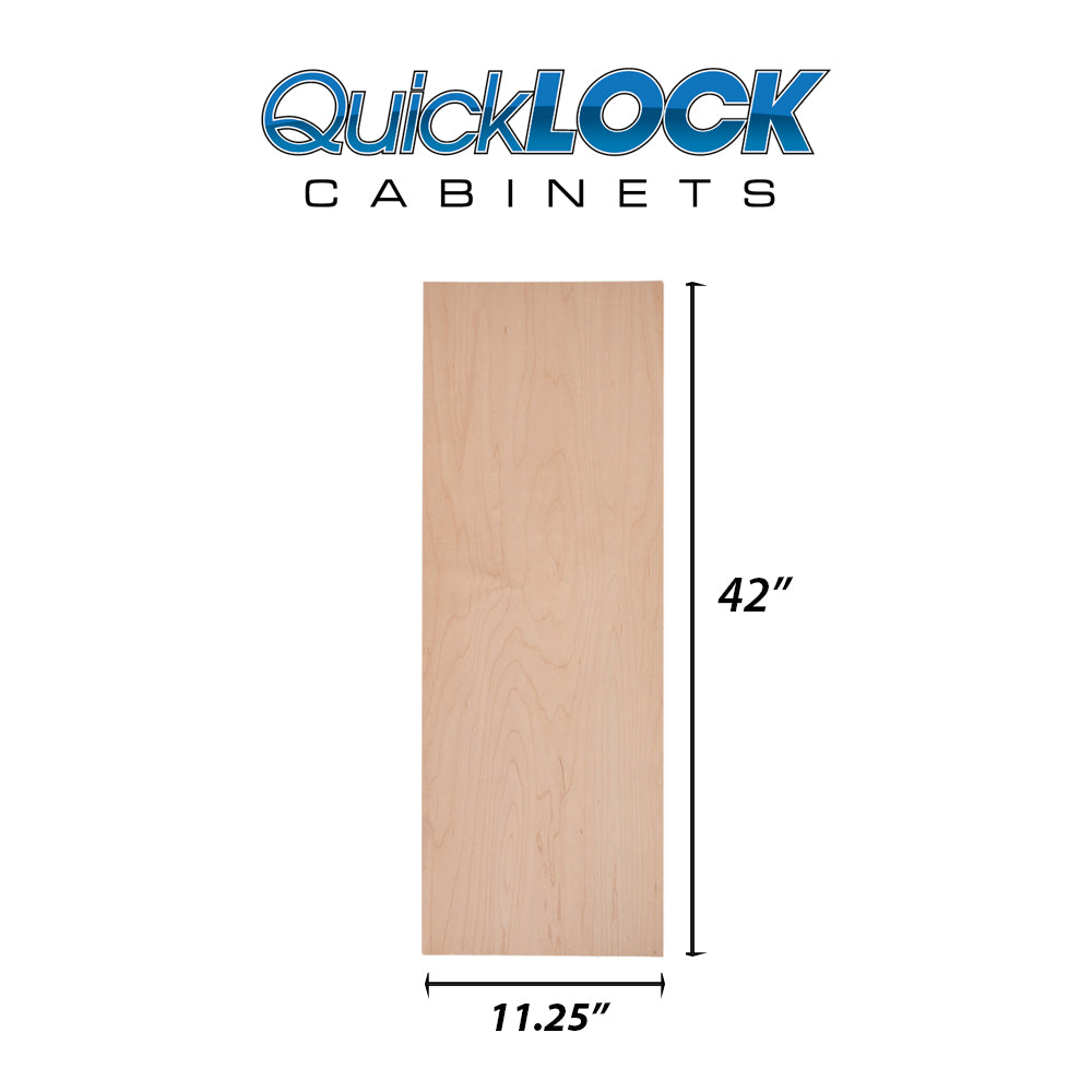 Quicklock RTA (Ready-to-Assemble) Raw Maple .25"X11.25"X42" End Panel