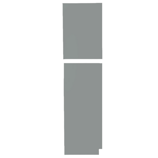 Left and Right Pantry End Panel Magnetic Gray