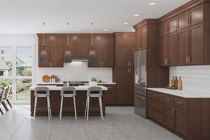 Lazy Susan Kitchen Cabinet Espresso Stain Corner Base Cabinet