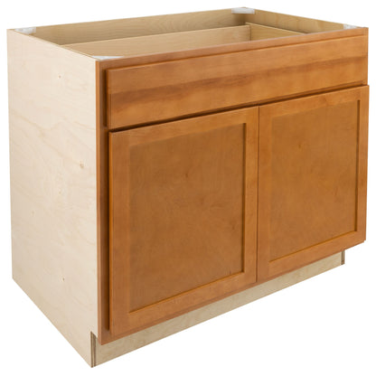 27" - 36" Kitchen Cabinet Provincial Stain Base Cabinet