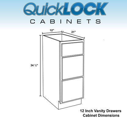 Bathroom Vanity Drawers | Magnetic Gray