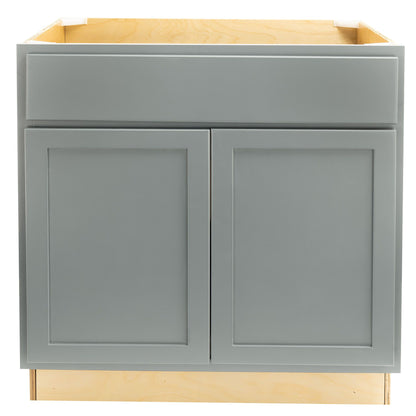 Sink Base Kitchen Cabinet Magnetic Gray Base Cabinet