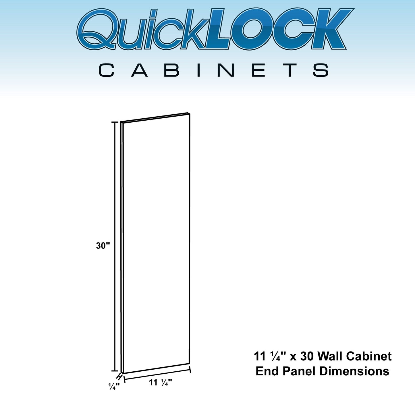 Wall Cabinet End Panel Rustic Hickory