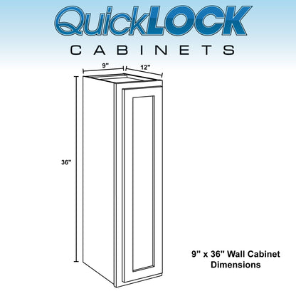 9" - 15" Wall Kitchen Cabinet Pure White