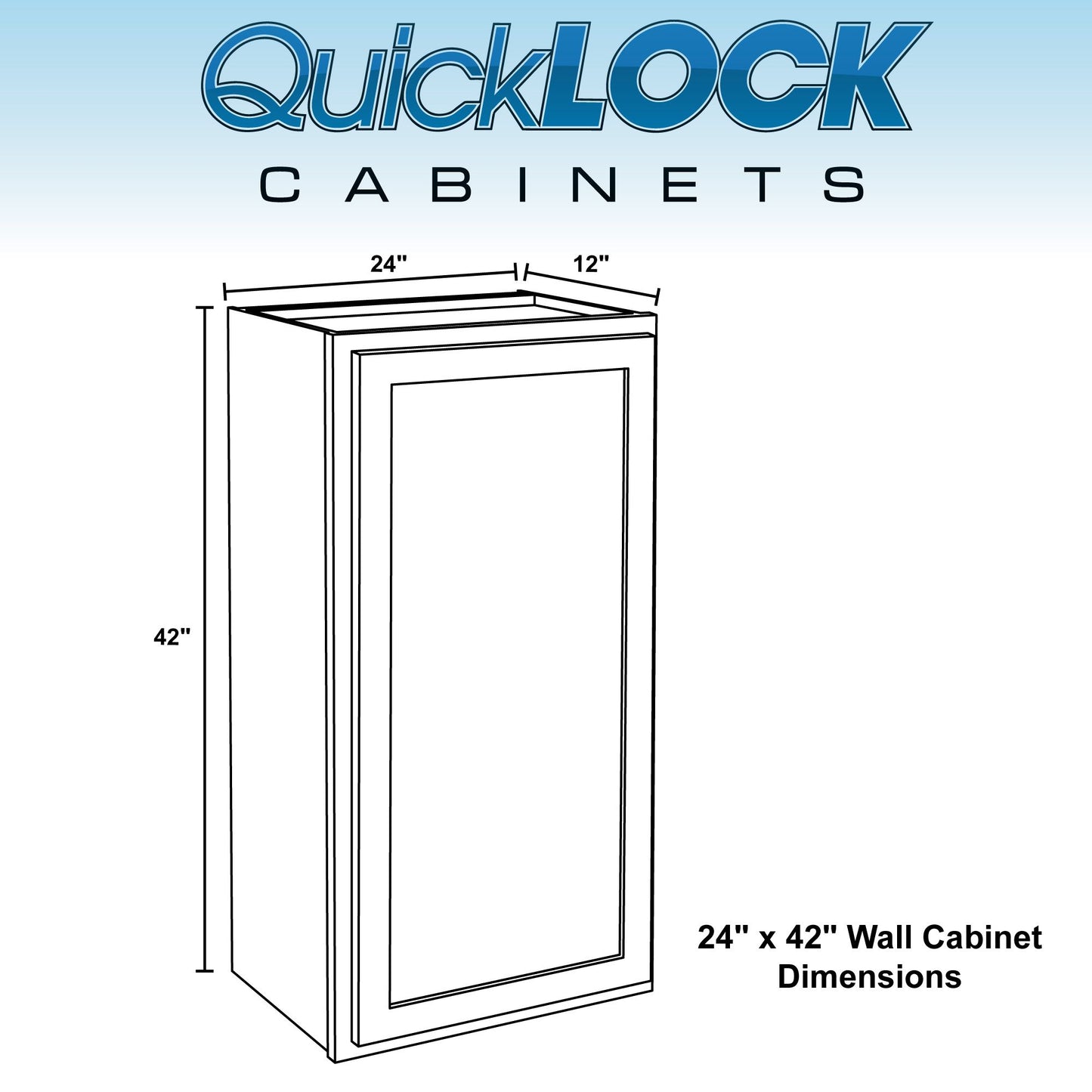 18" - 24" Wall Kitchen Cabinet Pure White