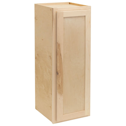 12" - 24" Wall Kitchen Cabinet Raw Maple