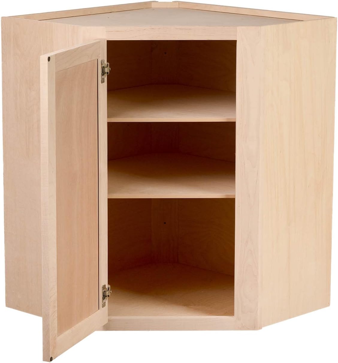 Quicklock Raw Maple Wall Corner Cabinet