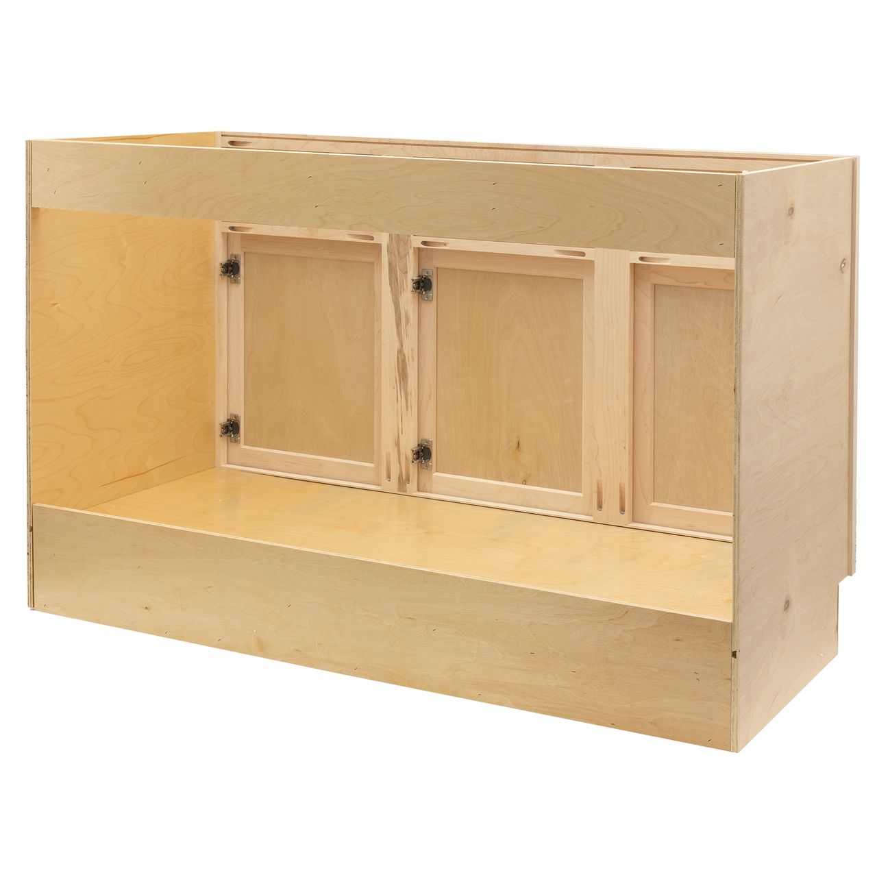 Quicklock Raw Maple Vanity Base Cabinet - Medium
