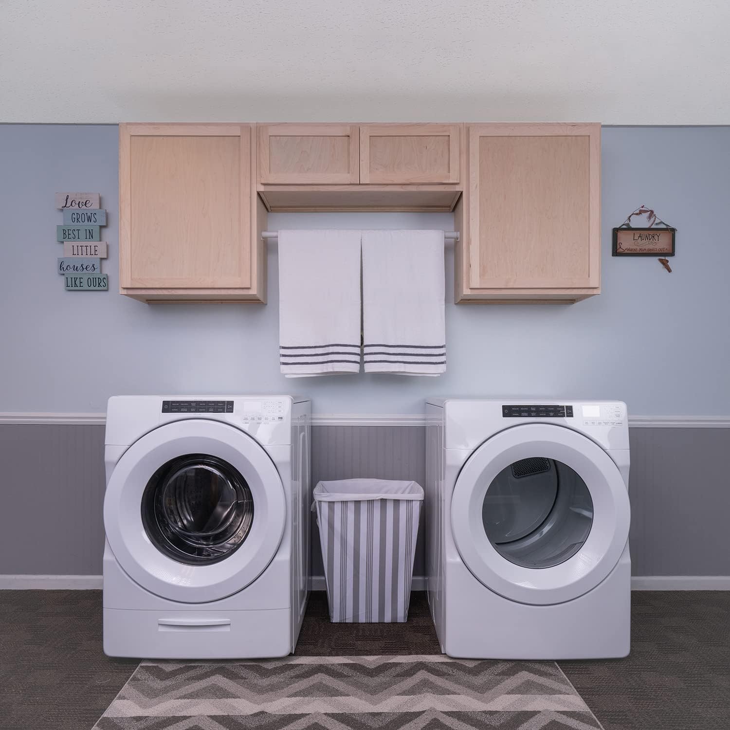Illustration of Soft Close Drawer Cabinets For Laundry Room