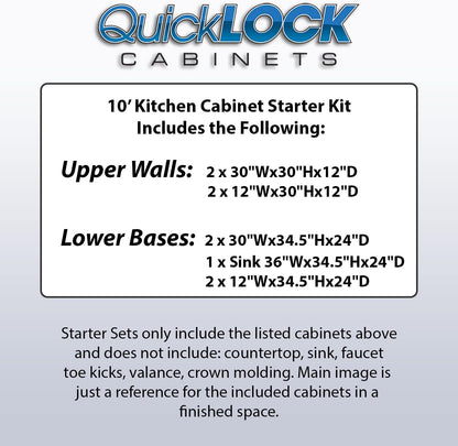 Kitchen Cabinet Set Magnetic Gray  - Large