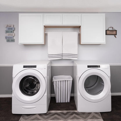 Laundry Room 3 Cabinet Set Pure White