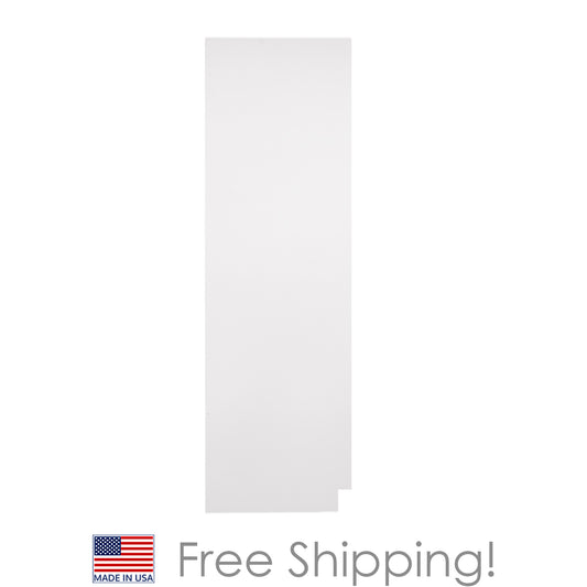 Quicklock RTA (Ready-to-Assemble) Pure White .25"X23.25"X90" Pantry End Panel - Left Side