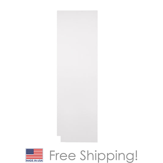 Quicklock RTA (Ready-to-Assemble) Pure White .25"X23.25"X90" Pantry End Panel - Right Side